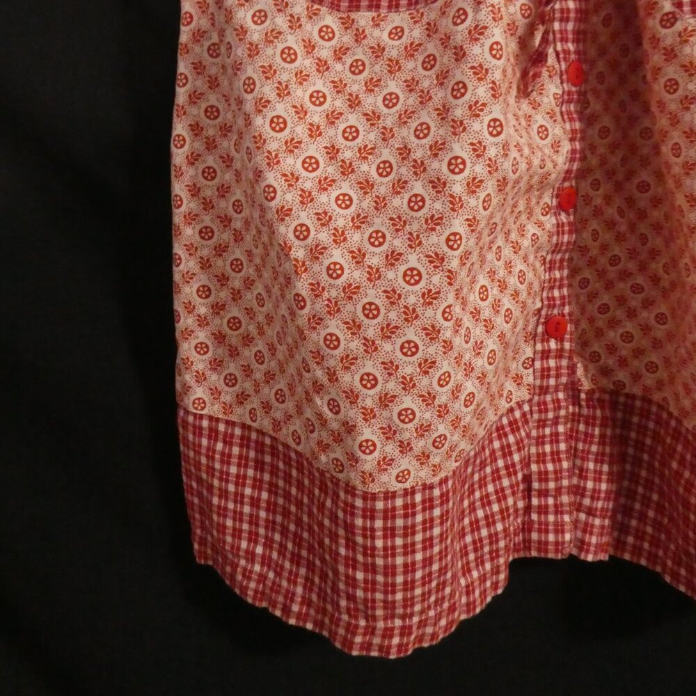 Vintage - APRIL CORNELL - Girls | size 3/4 | Sleeveless Floral Checkered Dress - Picture 7 of 16